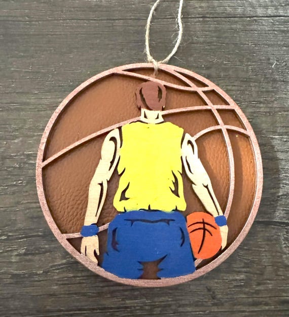 Customizable Basketball Player Ornament * Male or Female  * Car Tag * Car Charm