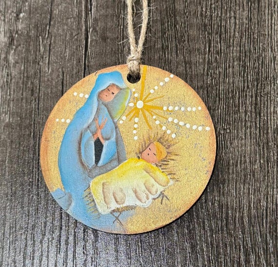 Mary and Baby Jesus Ornament