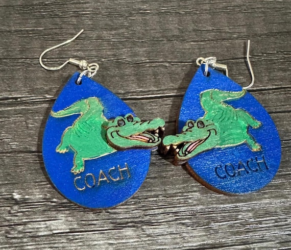 Alligator Personalized Earrings * Options & Personalizations Available
