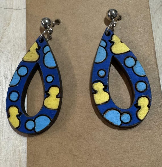 Rubber Ducky Bathtime Earrings * Duck * Several Options Available