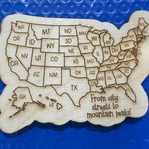 USA Map Digitale Datei - Nur SVG-Datei * Magnet und Schlüsselanhänger Version