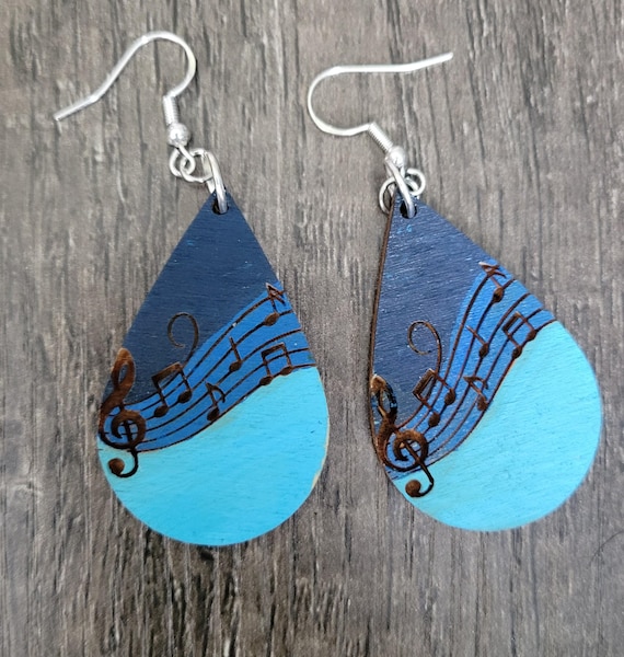 Music Note Earrings - Several In-Stock Options & Customization Available