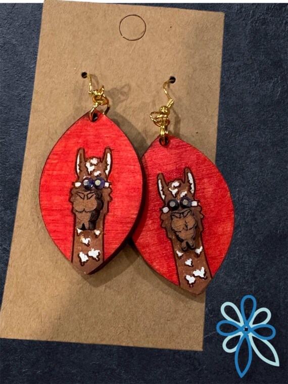 Llama Alpaca Earrings - 2 Options & Custom Orders Available