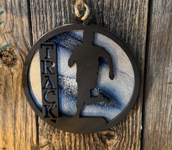 Track and Field * Silhouette Custom Ornaments * Custom & In-Stock Options Available