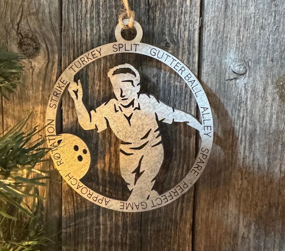 Bowling * Custom Ornaments * Custom & In-Stock Options Available