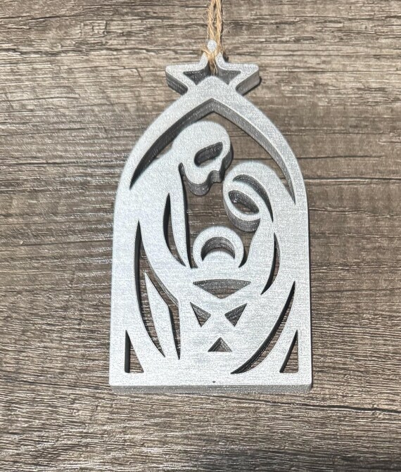 Nativity Scene Cut Out Ornament