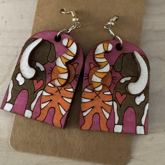 Dog & Cat Butt Earrings * Pets * Customizations and Personalizations Available