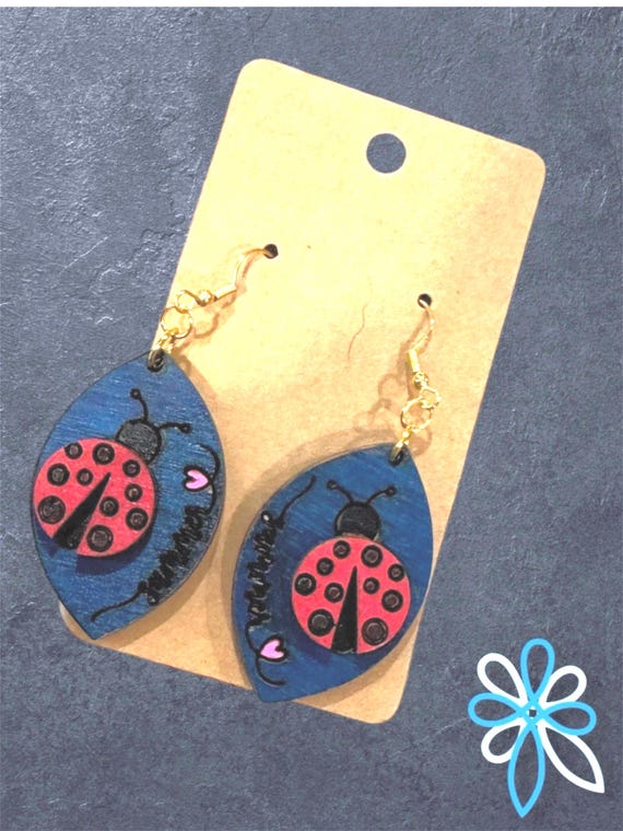 Ladybug Earrings - Options Available