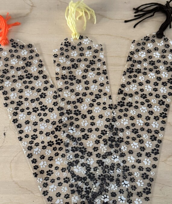 Pawprint Bookmarks - Options Available