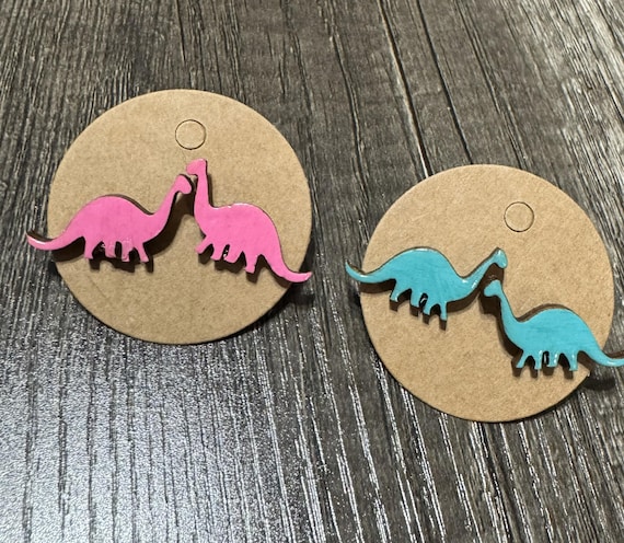 Dinosaur Stud Earrings * Customization Available