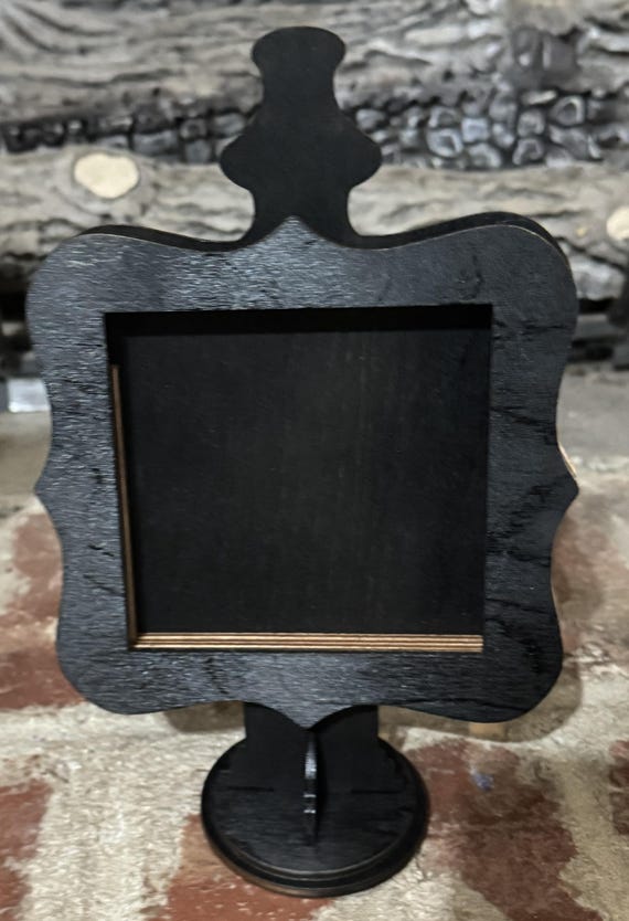 Ornate Mini Frame Display • Interchangeable Tile Holder • Farmhouse Shelf and Tray Decor