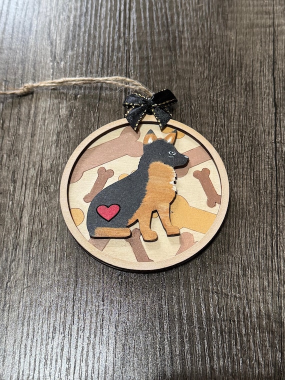 Dog with Heart and Backgrounds - Custom & In Stock Options Available