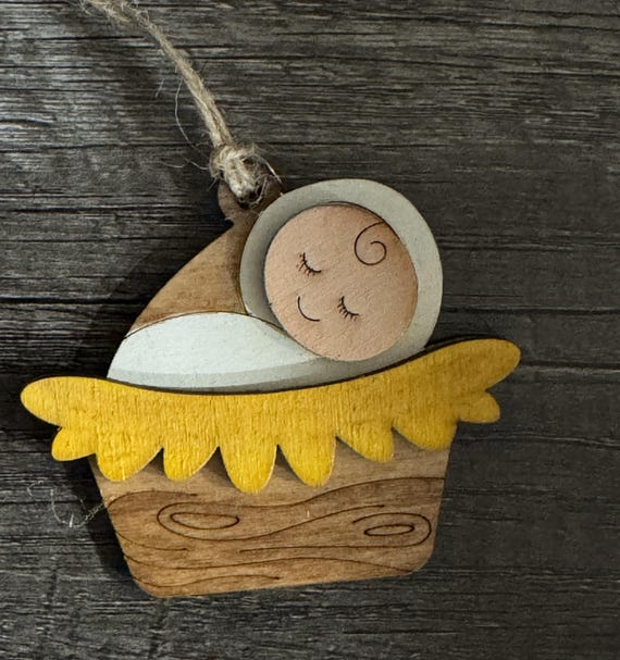 Baby Jesus Nativity Ornament - In Stock and Custom Orders Available