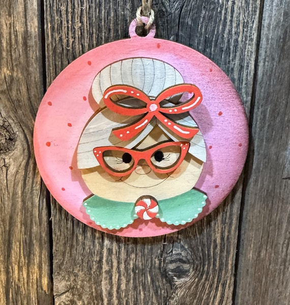 Mrs. Claus Themed Ornaments - Several Options Available