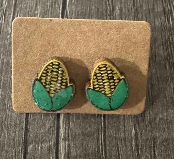 Corn on the Cob * Fall Harvest * Stud Earrings
