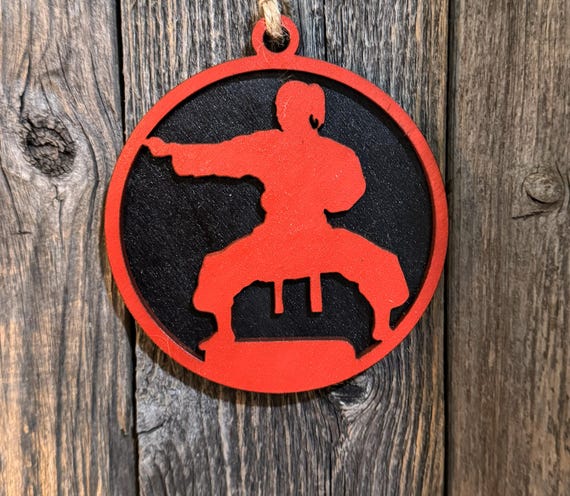 Karate * Martial Arts * Silhouette Custom Ornaments * Custom & In-Stock Options Available