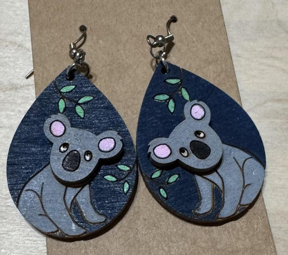 Koala Earrings * Customizations & Personalizations Available