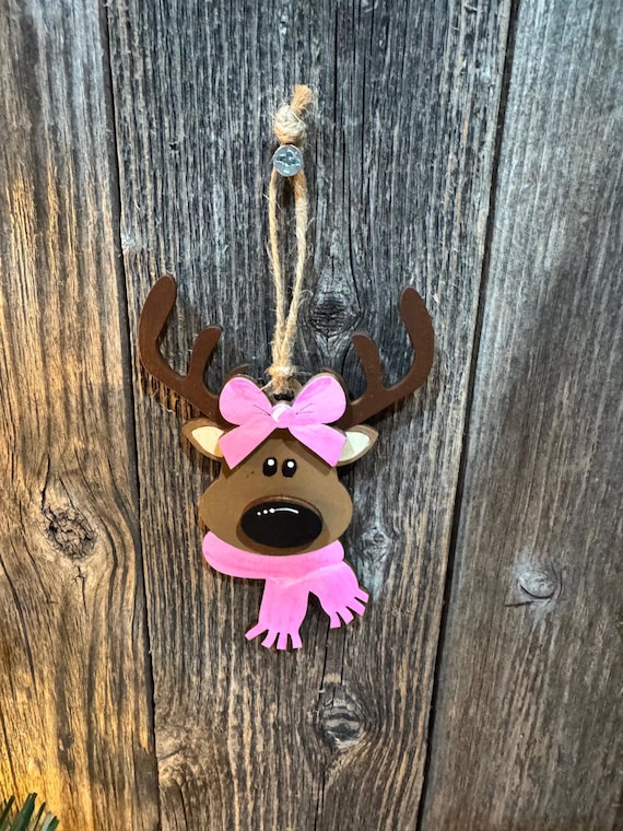 Variety of Reindeer Themed Ornaments - Many Choices Available