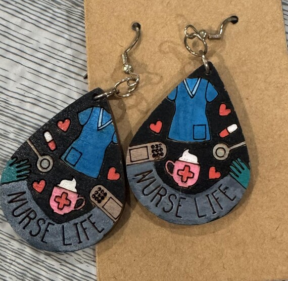 Nurse Life Dangle Earrings