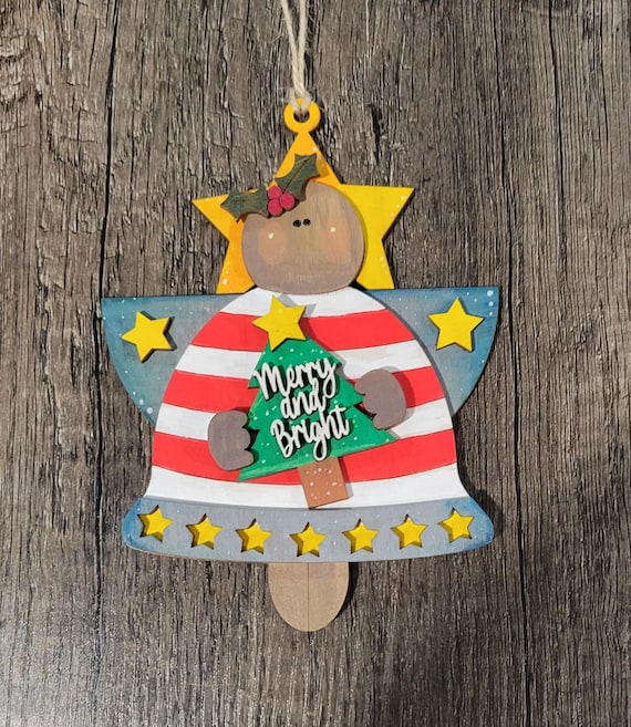 Christmas Angels * Merry & Bright * Believe Star * Joy Gingerbread * In Stock and Custom Orders Available