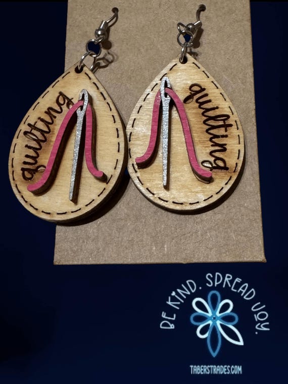 Quliting * Quilter Earrings * Customizations & Personalizations Available