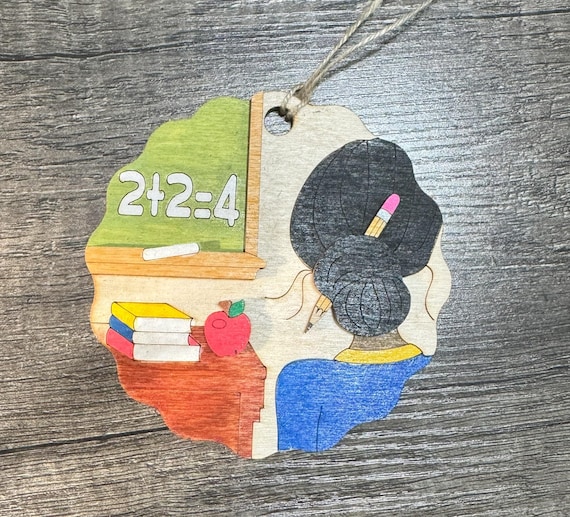 Teacher Ornament * Customizable * Math Teacher * Elementary Teacher * Teacher Gift