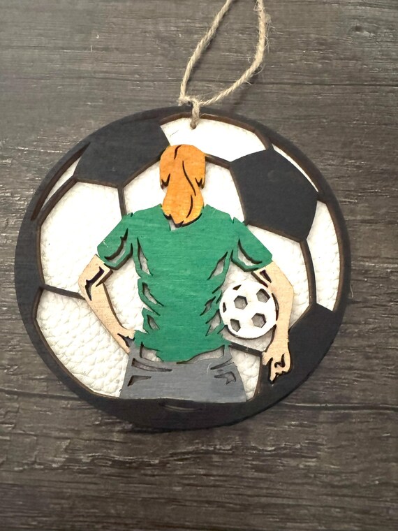 Soccer Player * Futbol * Team Ornament * Car Tag * Car Charm