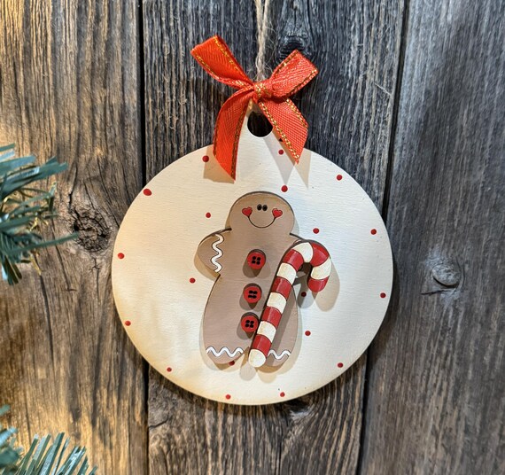Variety of Gingerbread Man Ornaments - Several Options Available