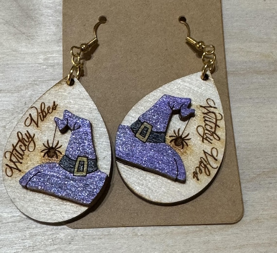Witchy Vibes Witch Hat Earrings