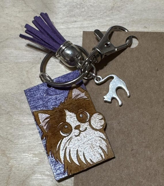 Cat Themed Keychains * Bag Tags * Bag Charms - Several Options Available