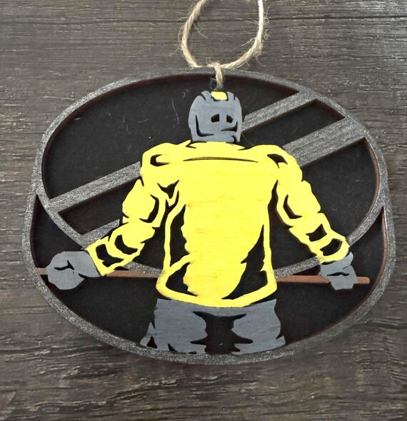 Customizable Ice Hockey Player Team Ornament * Male or Female * Car Tag * Car Charm