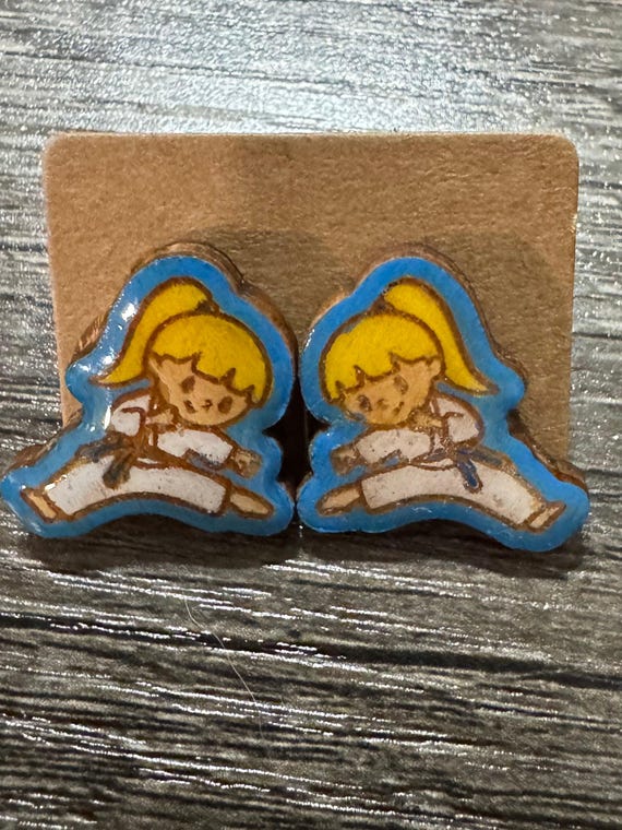 Karate Stud Earrings * Options and Customizations Available