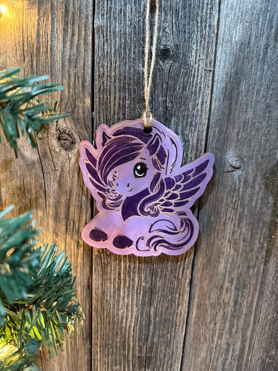Watercolor Pegasus * Mystical Pony * Bearded Dragon * Christmas Ornament