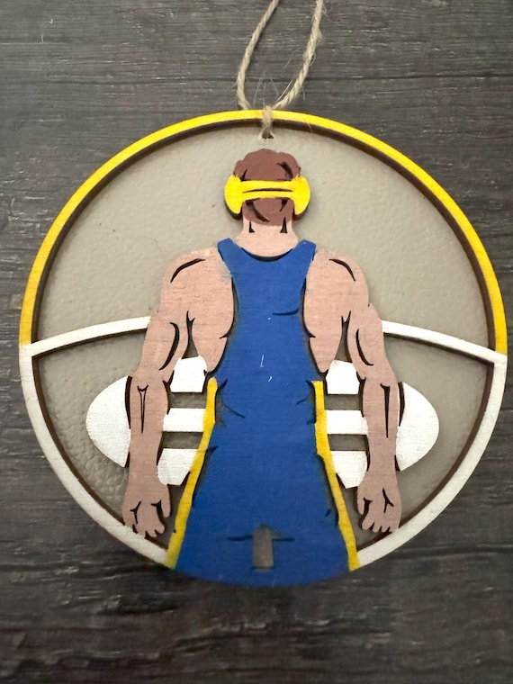 Customizable Wrestling * Wrestler Ornament * Male or Female  * Car Tag * Car Charm