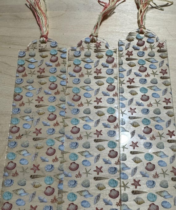 Seashells Bookmarks - Options Available