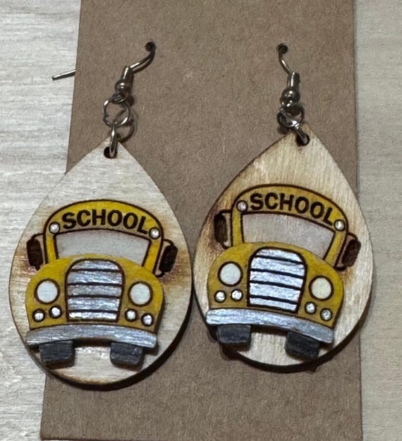 School Bus Driver Earrings
