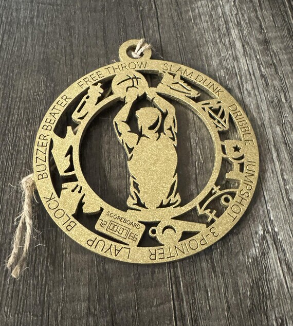 Basketball Custom Ornaments * Custom & In-Stock Options Available