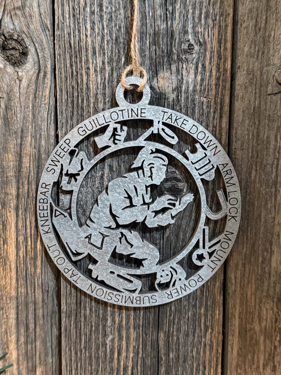 Karate or Jiu Jitsu - Martial Arts Wood Ornament - Cut Outs - Several Choices Available