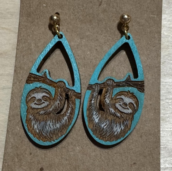 Sloth Earrings * Customizations & Personalizations Available