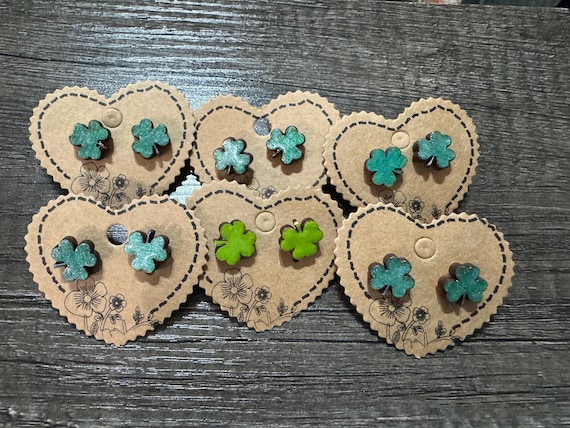 Shamrock * Four Leaf Clover * St. Patrick's Day * Irish * Earrings