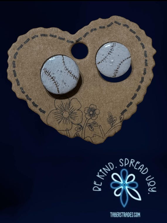 Sports Themed Stud Earrings * Baseball * Basketball *