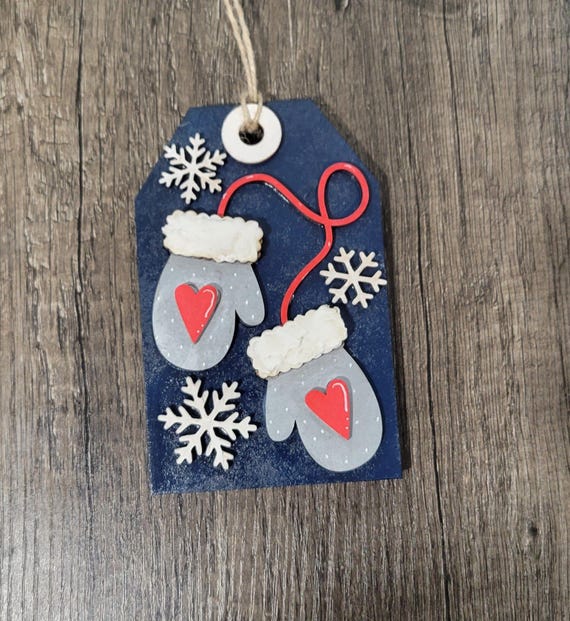 Mittens Gift Tag Ornament & Gift Card Holder