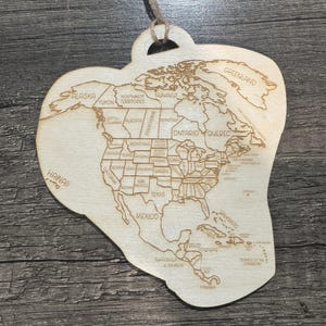 Digitaal bestand met reiskaart Noord-Amerika - alleen SVG-bestand