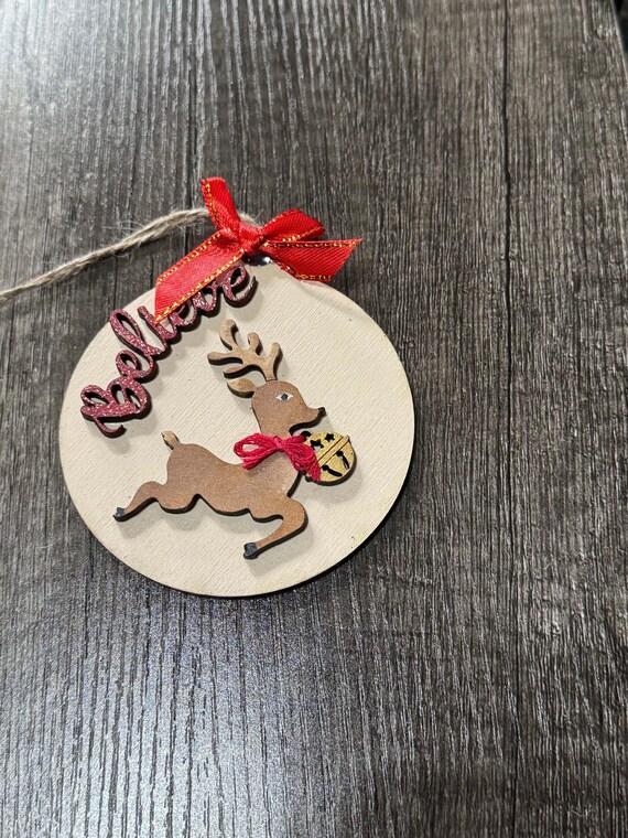 Reindeer Ornament - Options Available