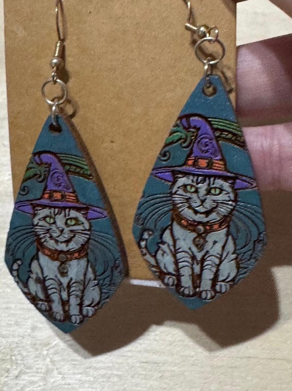 Halloween Cat Earrings