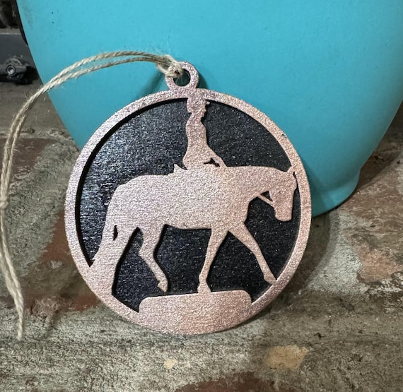 Horse Riding * Equestrian * Rodeo * Dressage Custom Ornament * Customizable Christmas Ornament * Car Charm
