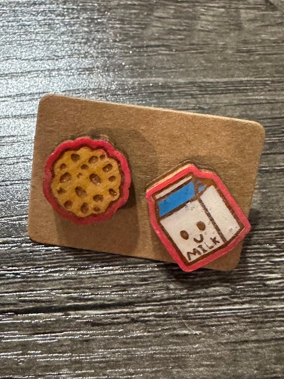 Cookies & Milk Stud Earrings * Options Available