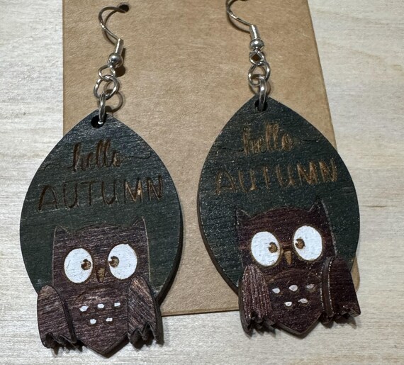 Owl Hello Autumn Earrings