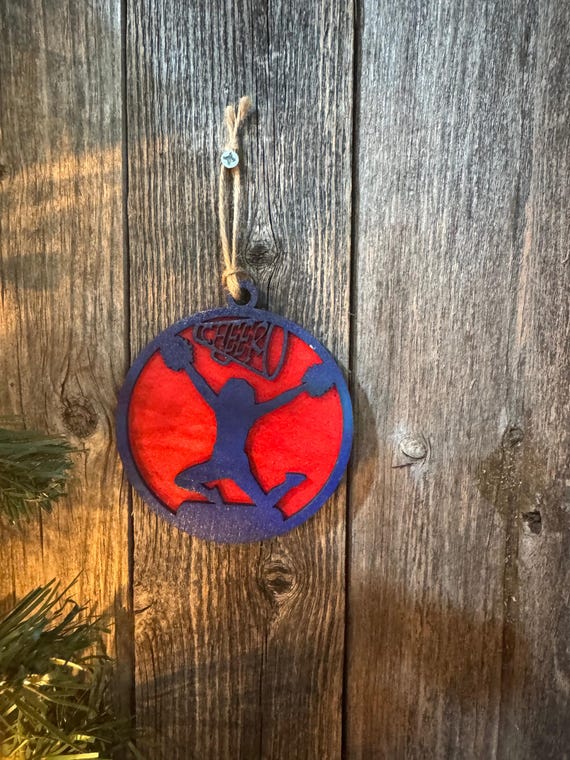 Cheerleading * Cheer Silhouette Custom Ornaments * Custom & In-Stock Options Avilabe