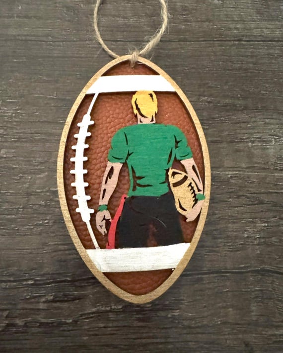 Flag Football Player * Team Ornament  * Car Tag * Car Charm